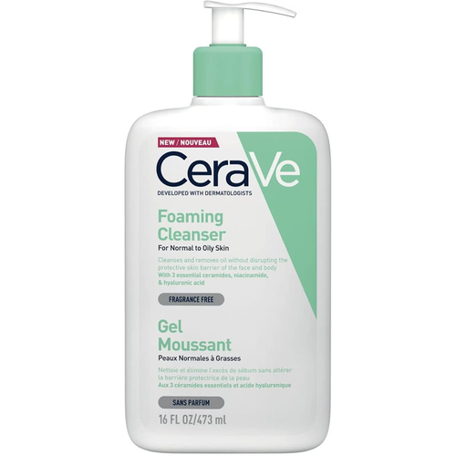 CeraVe Foaming Wash for Normal and Oily Skin, 473 ml
