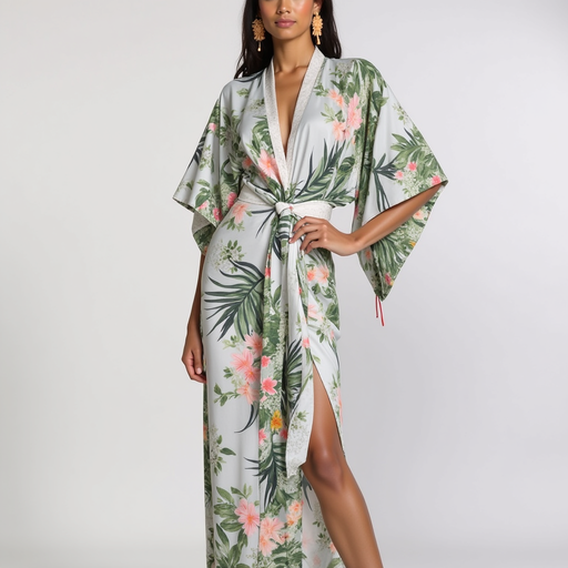 [FURRNB-016] Tropical Elegance Kimono Robe
